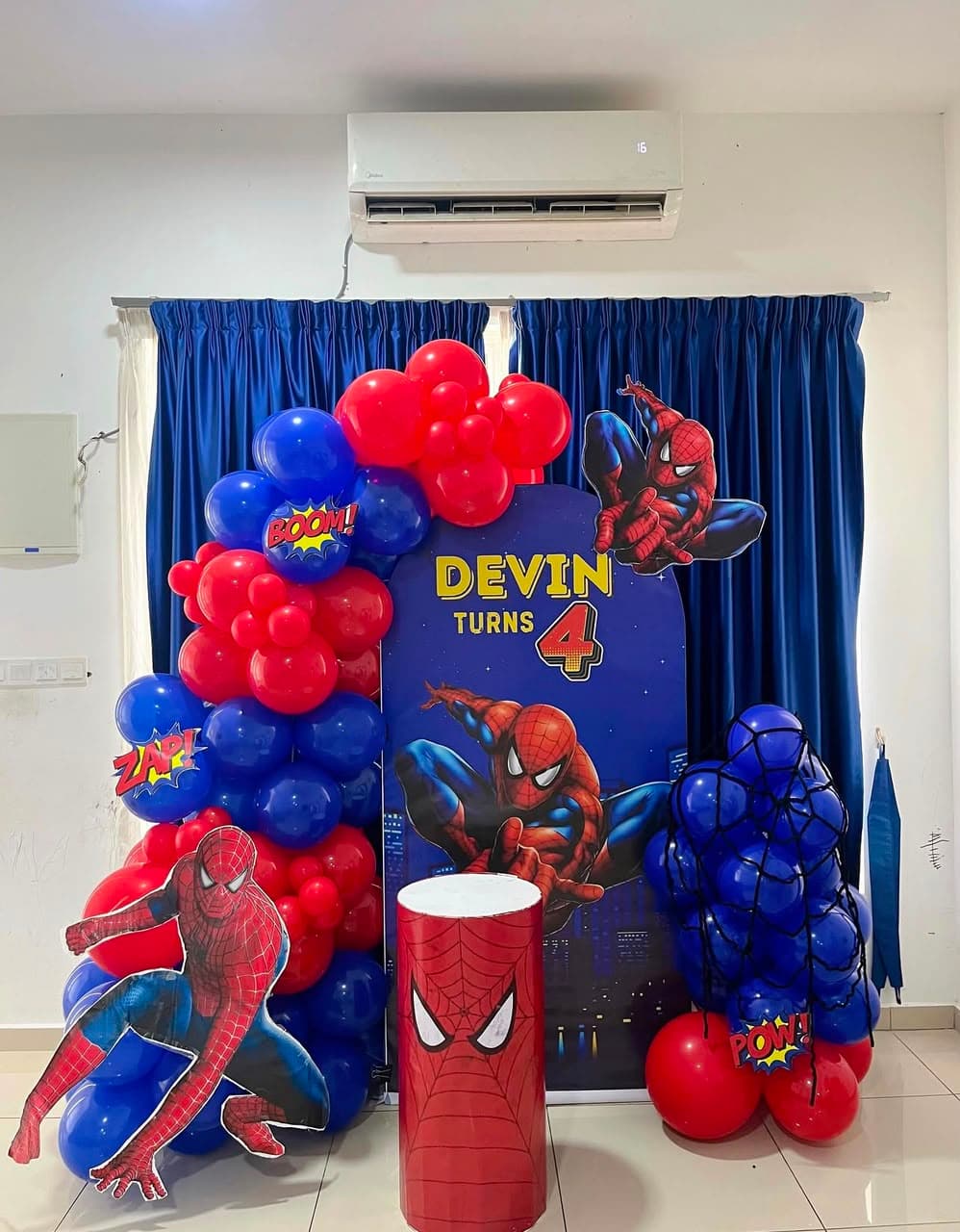 Birthday balloon decoration